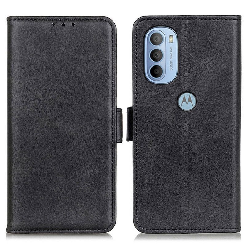 Flip Cover Moto G31 / Moto G41 Læder Cover Dobbeltklap