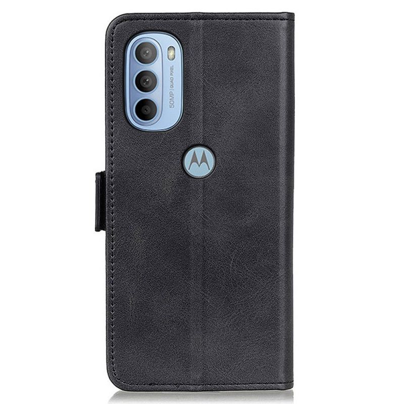 Flip Cover Moto G31 / Moto G41 Læder Cover Dobbeltklap