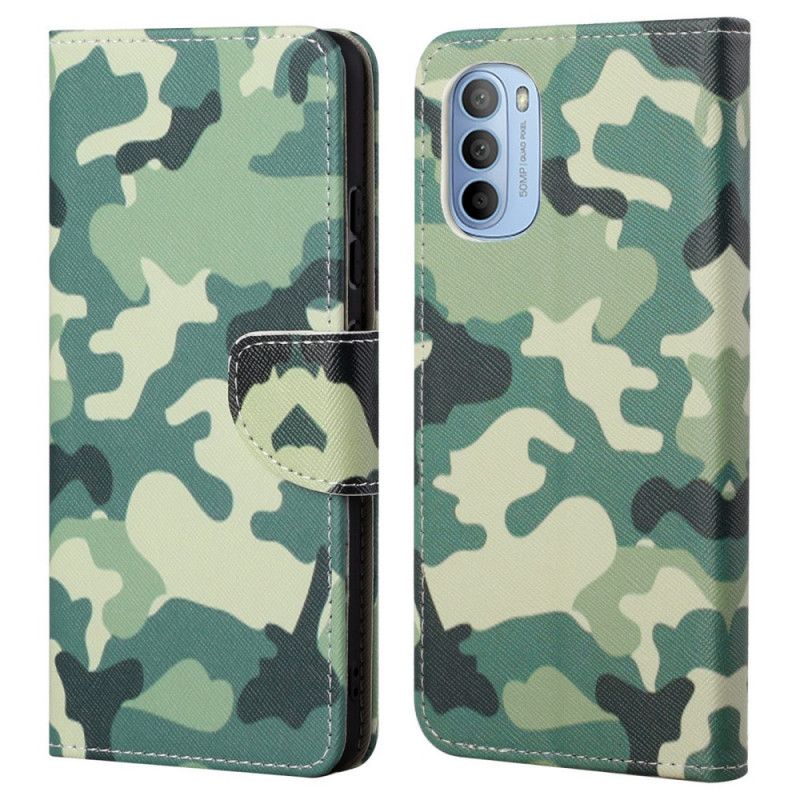 Flip Cover Moto G31 / Moto G41 Militær Camouflage