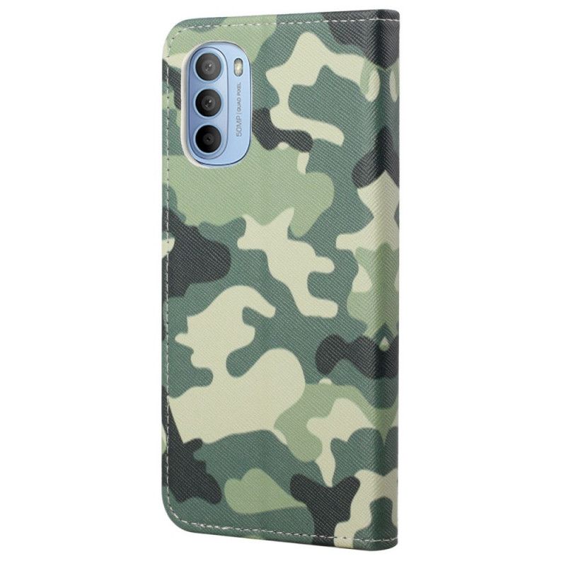 Flip Cover Moto G31 / Moto G41 Militær Camouflage