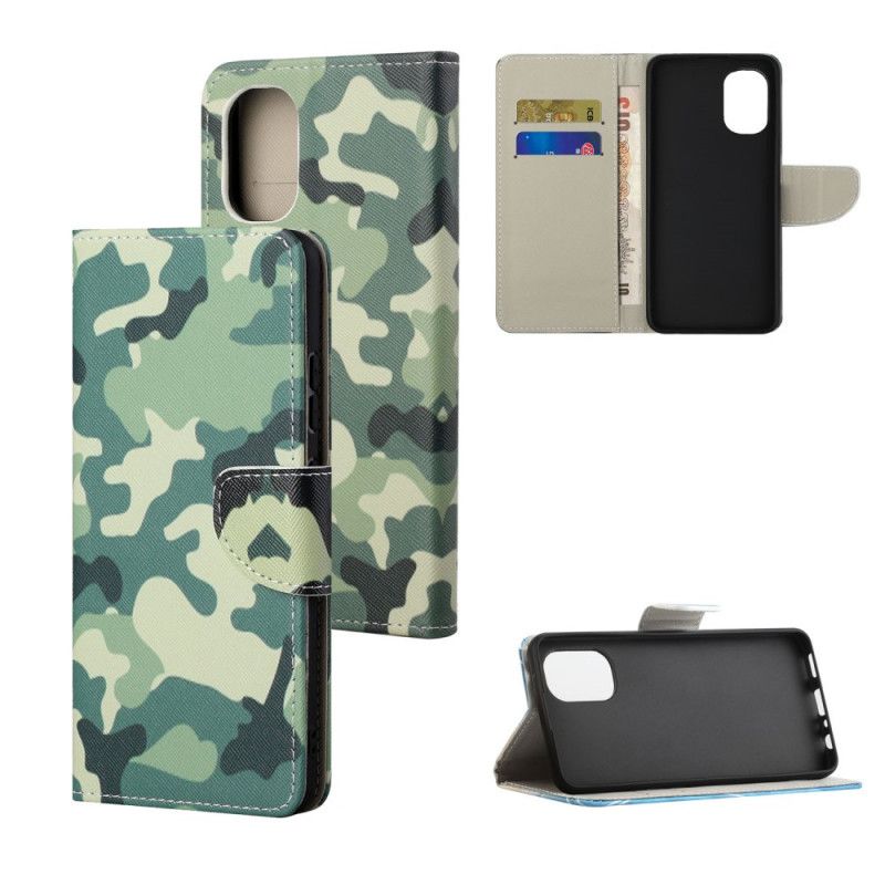 Flip Cover Moto G31 / Moto G41 Militær Camouflage