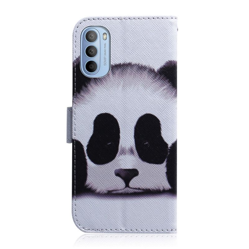 Flip Cover Moto G31 / Moto G41 Panda Ansigt