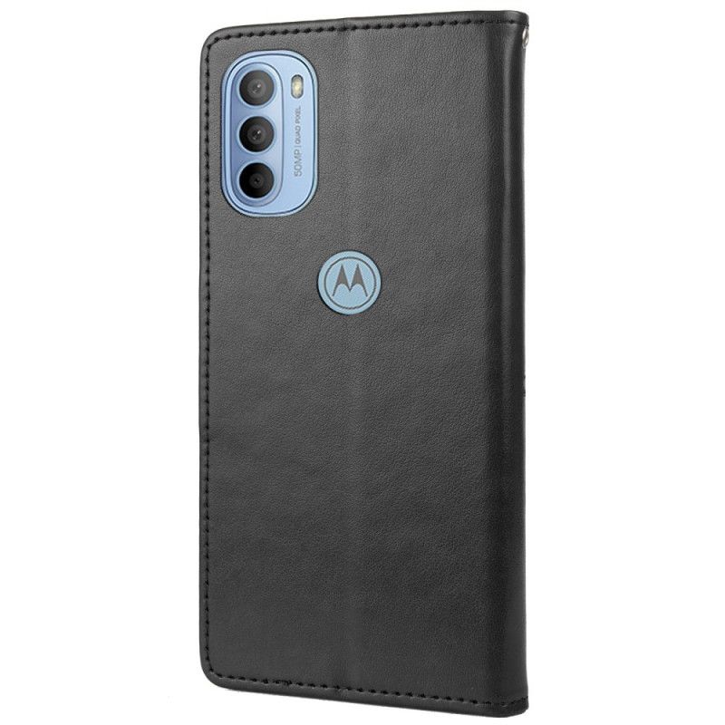 Flip Cover Moto G31 / Moto G41 Sommerfugle Og Blomster