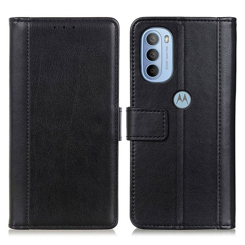 Flip Cover Moto G31 / Moto G41 Splitlæderversion