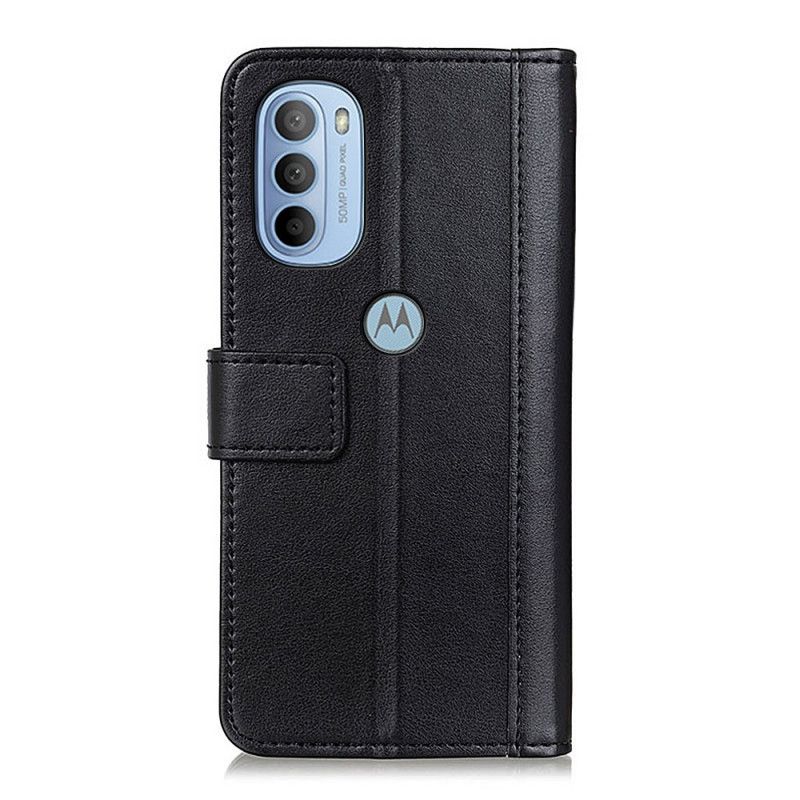 Flip Cover Moto G31 / Moto G41 Splitlæderversion