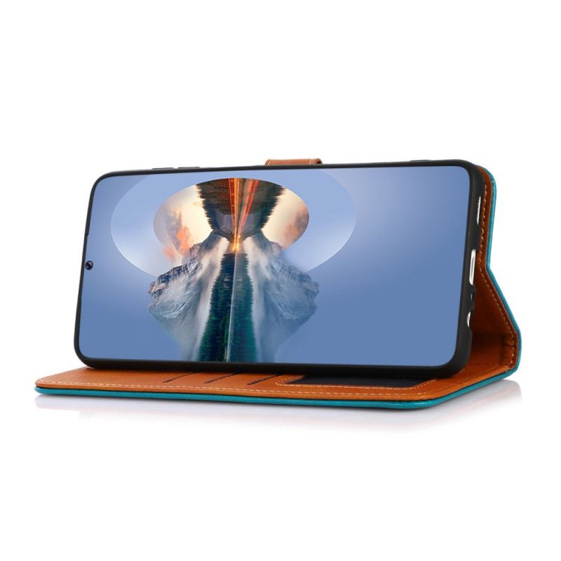 Flip Cover Moto G31 / Moto G41 Tofarvet Gyldent Lås Khazneh