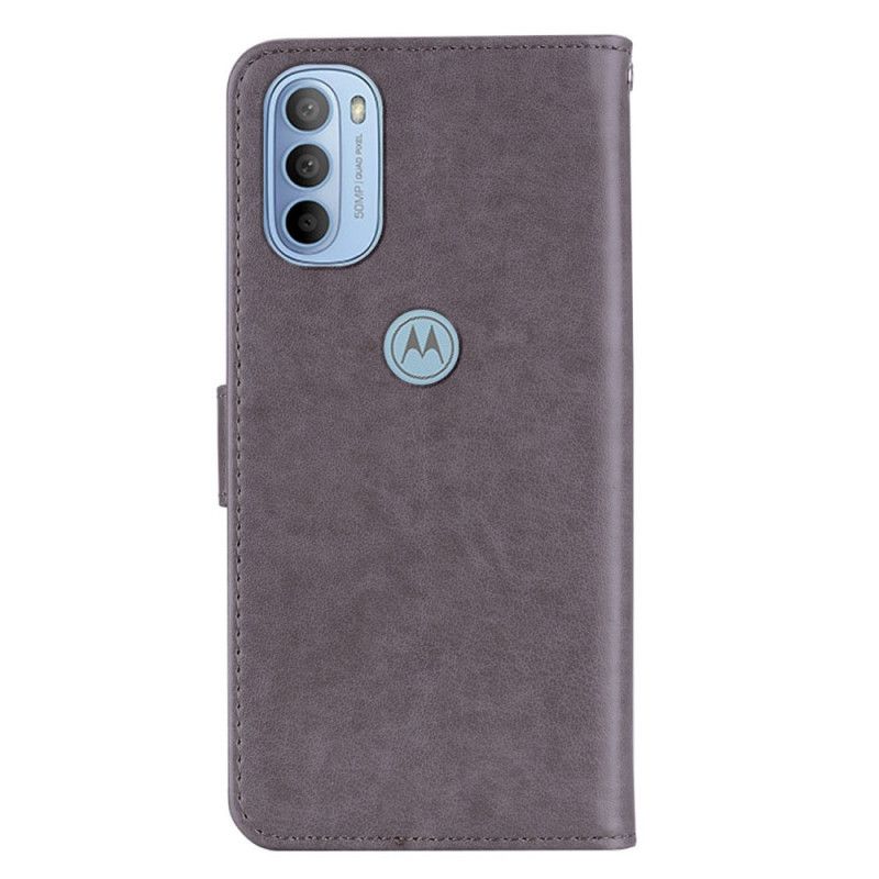 Flip Cover Moto G31 / Moto G41 Ugle Mandala Og Charm