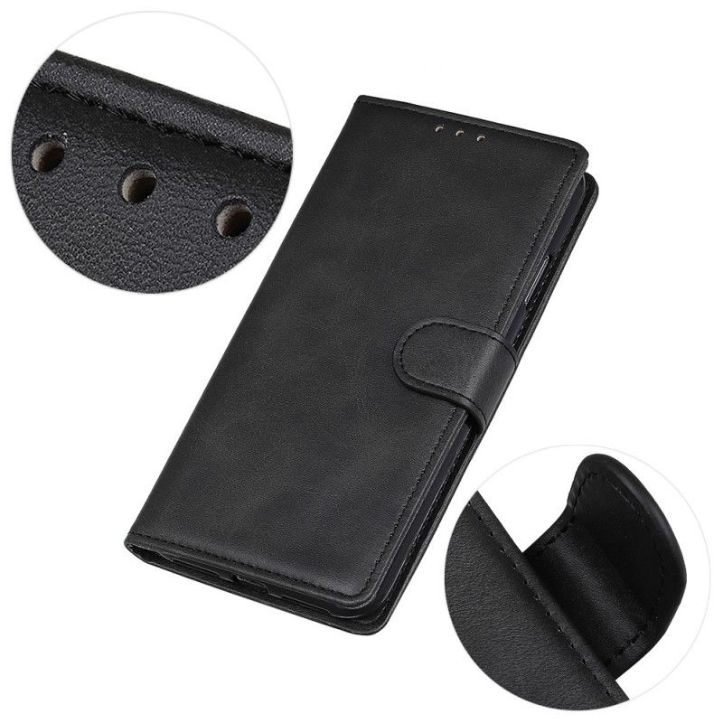 Læder Cover Moto G31 / Moto G41 Retro Lædereffekt Mat