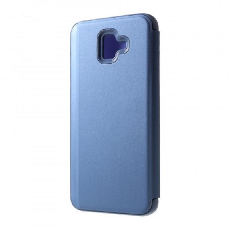 Cover Samsung Galaxy J6 Plus Spejl Og Lædereffekt