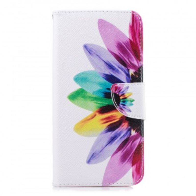 Flip Cover Samsung Galaxy J6 Plus Akvarelblomst