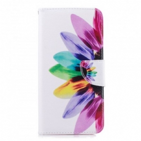 Flip Cover Samsung Galaxy J6 Plus Akvarelblomst