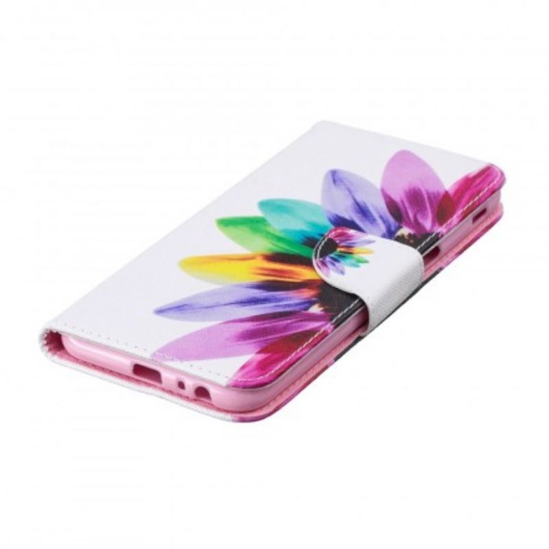 Flip Cover Samsung Galaxy J6 Plus Akvarelblomst