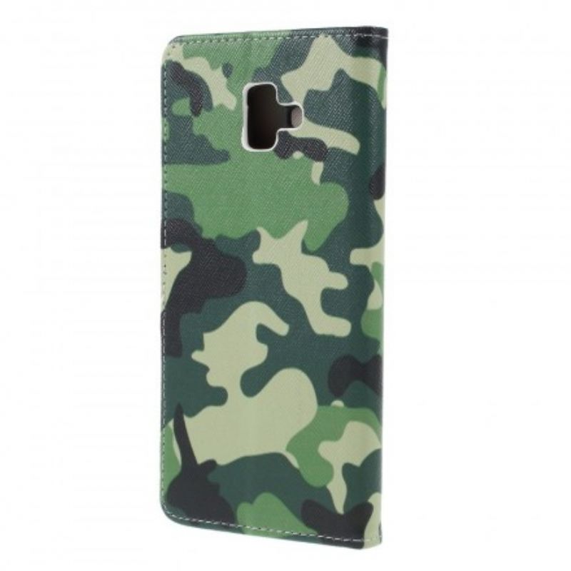 Flip Cover Samsung Galaxy J6 Plus Militær Camouflage