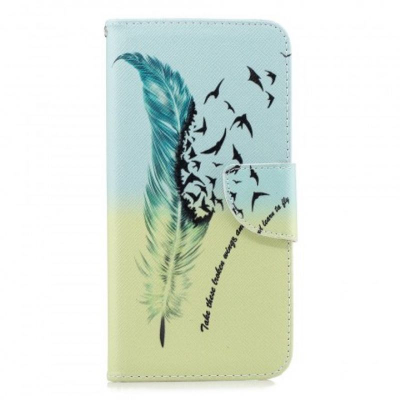 Læder Cover Samsung Galaxy J6 Plus Lær At Flyve