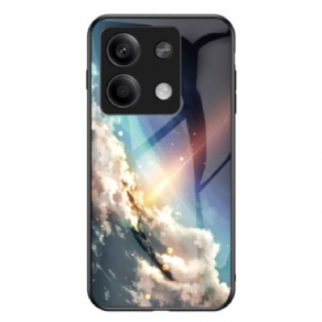 Cover Til Xiaomi Redmi Note 13 5g Lysende Stjernehimmel Hærdet Glas