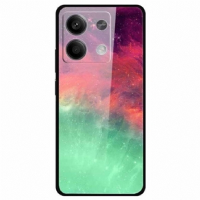 Cover Xiaomi Redmi Note 13 5g Farverig Nebula Hærdet Glas