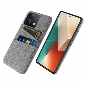 Cover Xiaomi Redmi Note 13 5g Stof Dobbelt Kortholder