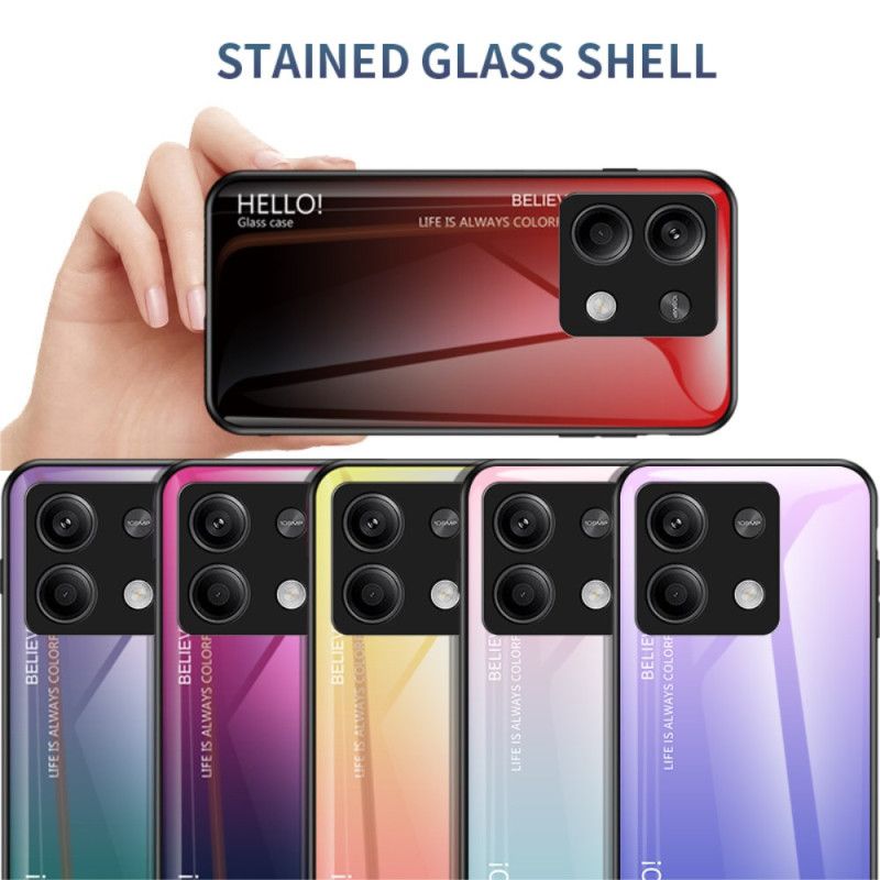 Cover Xiaomi Redmi Note 13 5g Telefon Etui Gradient Farve Hærdet Glas