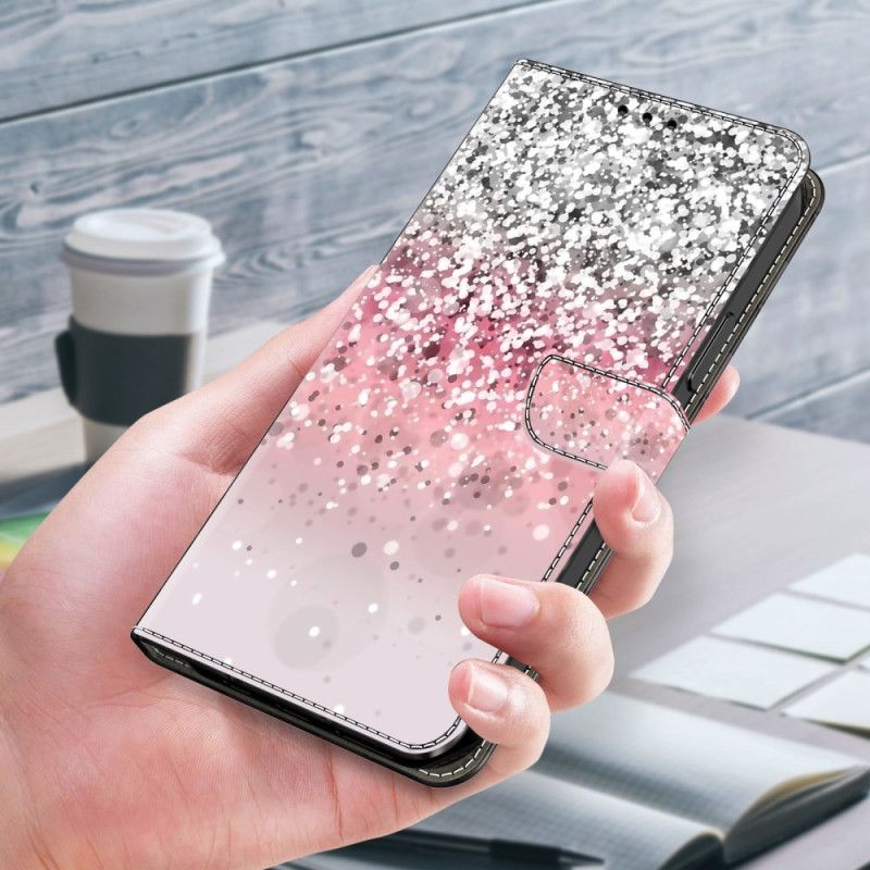 Flip Cover Til Xiaomi Redmi Note 13 5g Gradient Glitter