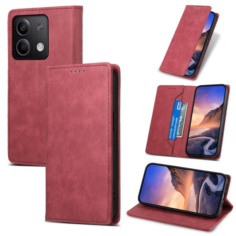 Flip Cover Til Xiaomi Redmi Note 13 5g Klassisk Stil