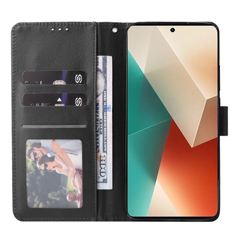 Flip Cover Xiaomi Redmi Note 13 5g Almindelig Med Rem