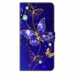 Flip Cover Xiaomi Redmi Note 13 5g Diamantsommerfugle