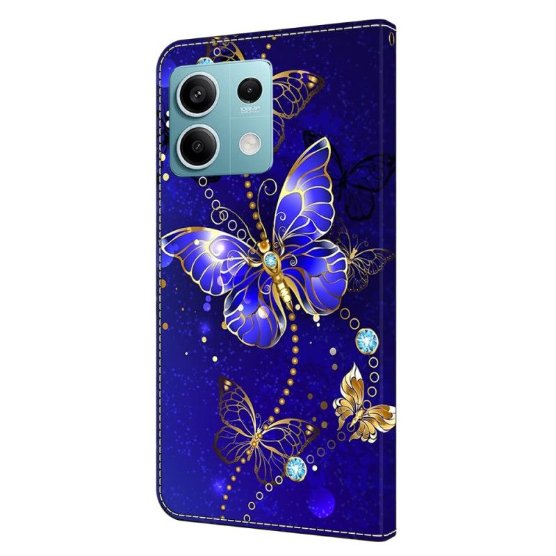 Flip Cover Xiaomi Redmi Note 13 5g Diamantsommerfugle