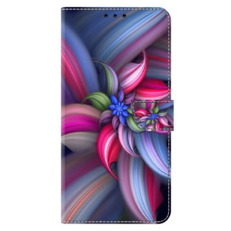 Flip Cover Xiaomi Redmi Note 13 5g Farverige Blomster