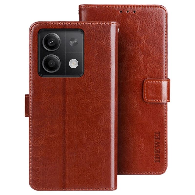 Flip Cover Xiaomi Redmi Note 13 5g Lædereffekt Idewei