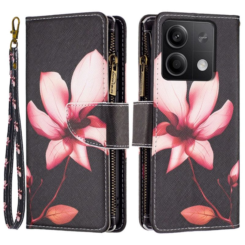 Flip Cover Xiaomi Redmi Note 13 5g Lotus Strap Wallet