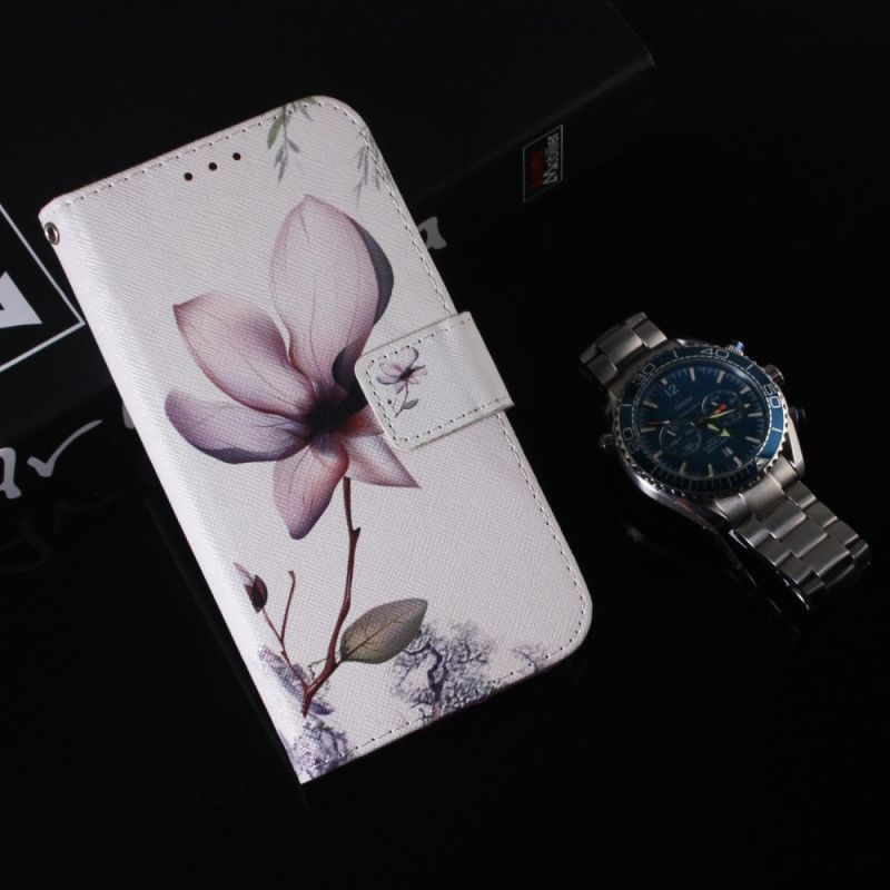 Flip Cover Xiaomi Redmi Note 13 5g Lyserød Blomst