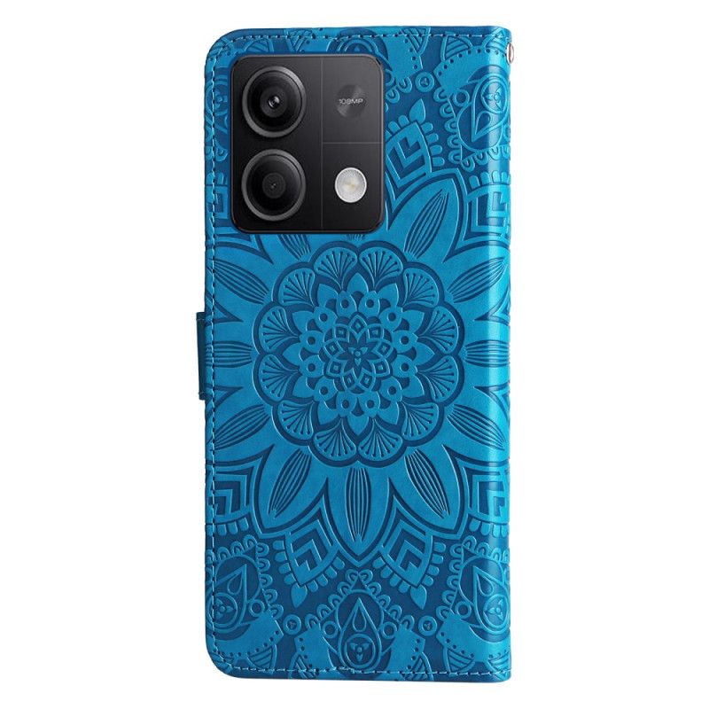 Flip Cover Xiaomi Redmi Note 13 5g Solsikkemønster Med Rem