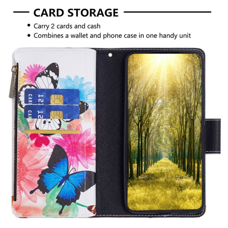 Flip Cover Xiaomi Redmi Note 13 5g To Sommerfugle Stroppung