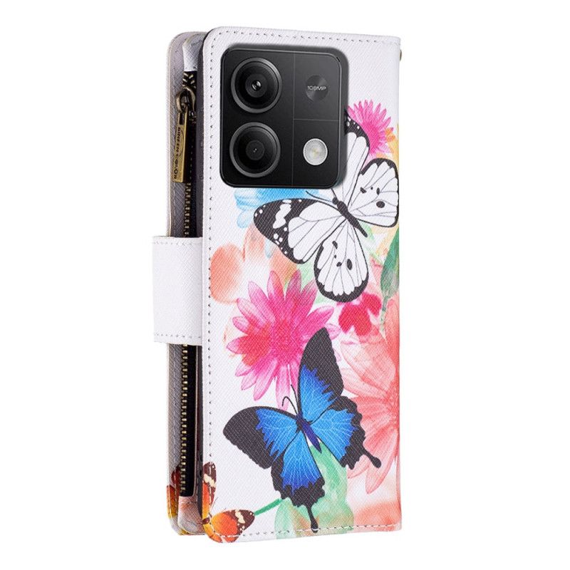 Flip Cover Xiaomi Redmi Note 13 5g To Sommerfugle Stroppung