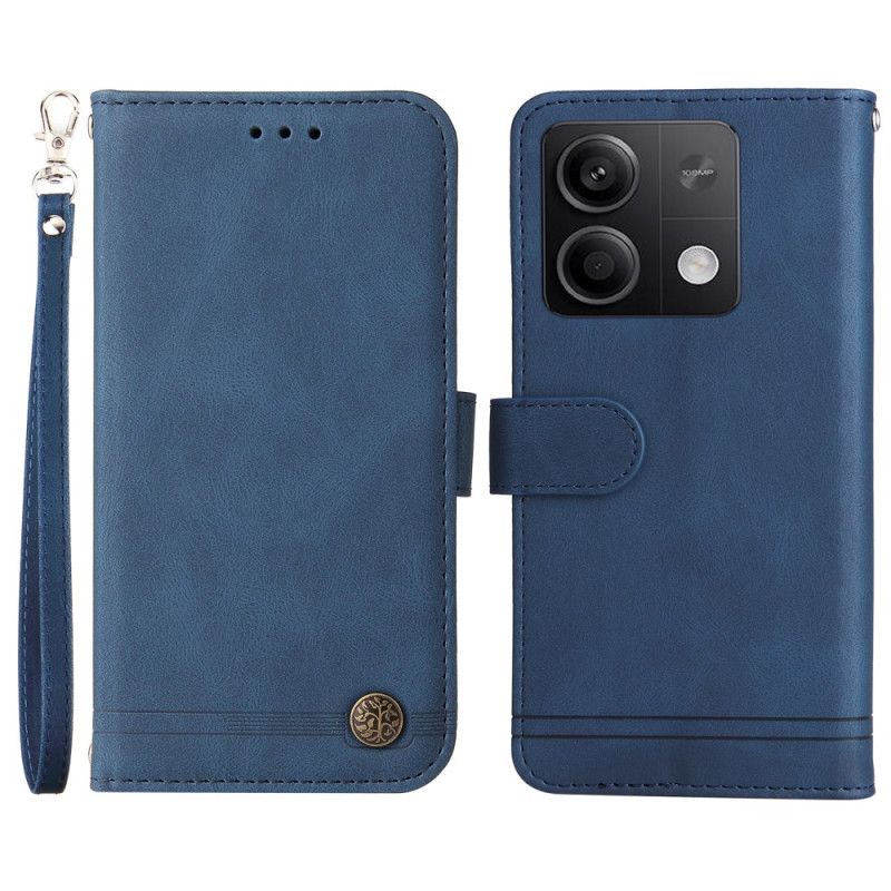 Læder Cover Xiaomi Redmi Note 13 5g Dekorativ Remnitte