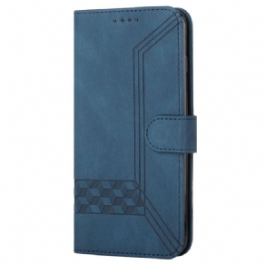 Læder Cover Xiaomi Redmi Note 13 5g Remmønster