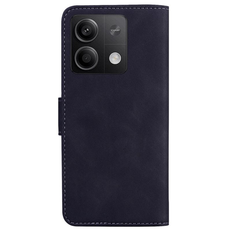 Læder Cover Xiaomi Redmi Note 13 5g Synlige Sømme