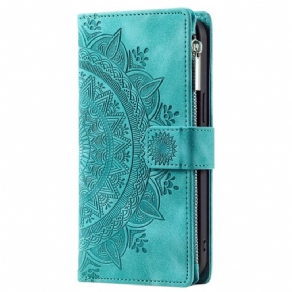 Læder Cover Xiaomi Redmi Note 13 5g Telefon Etui Mandala Lædereffekt Pung Med Rem