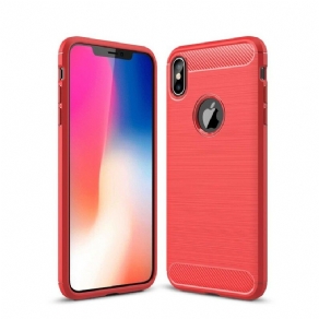 Cover iPhone XS Max Børstet Kulfiber