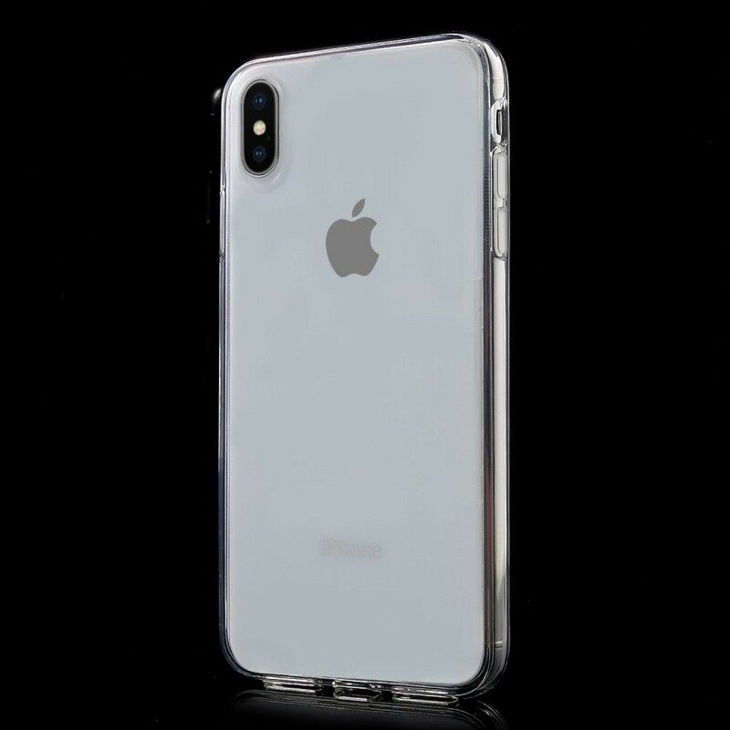 Cover iPhone XS Max Farvet Gennemsigtig Silikone