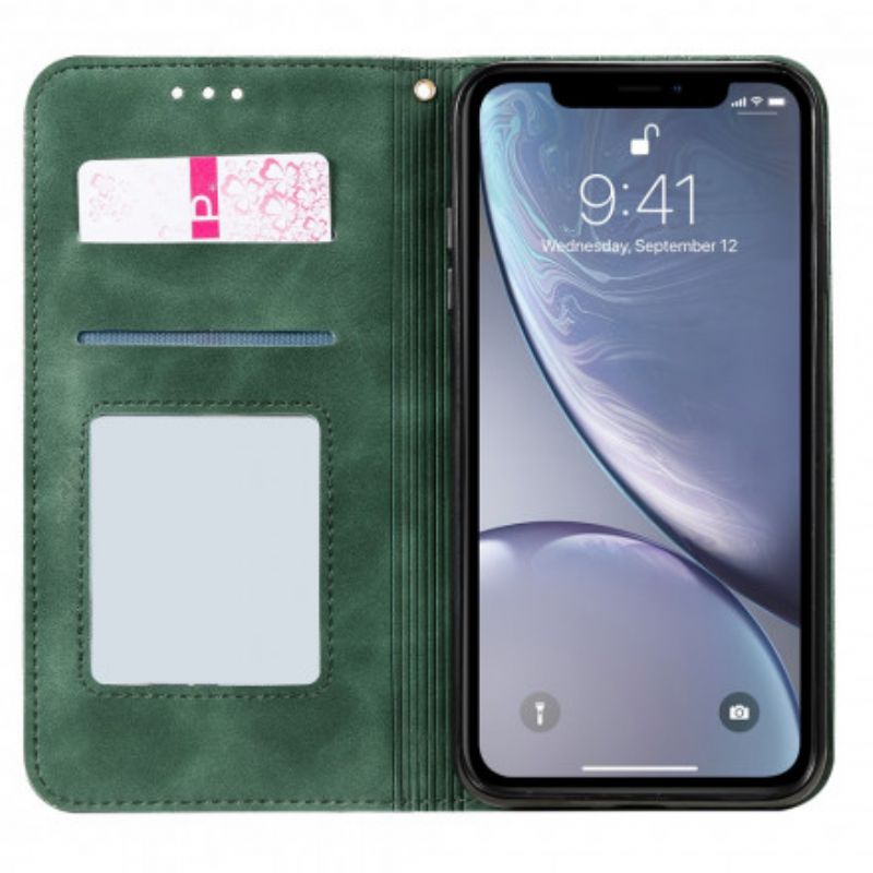 Cover iPhone XS Max Flip Cover Barokke Blomster