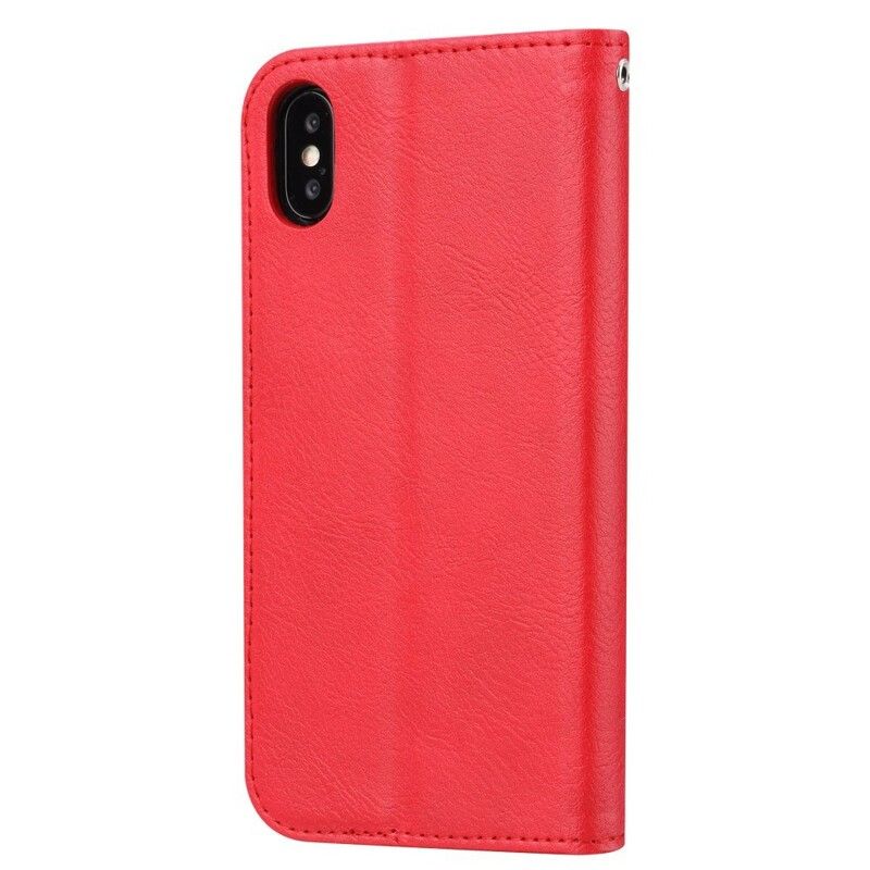 Cover iPhone XS Max Flip Cover Faux Læder Kortholder