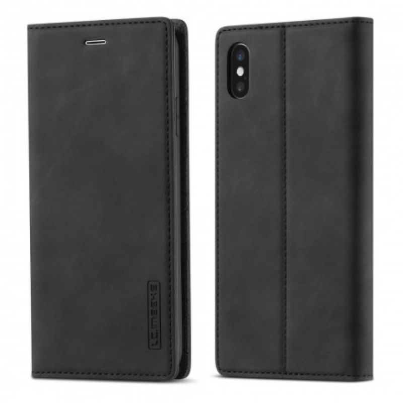 Cover iPhone XS Max Flip Cover Lc.imeeke Lædereffekt