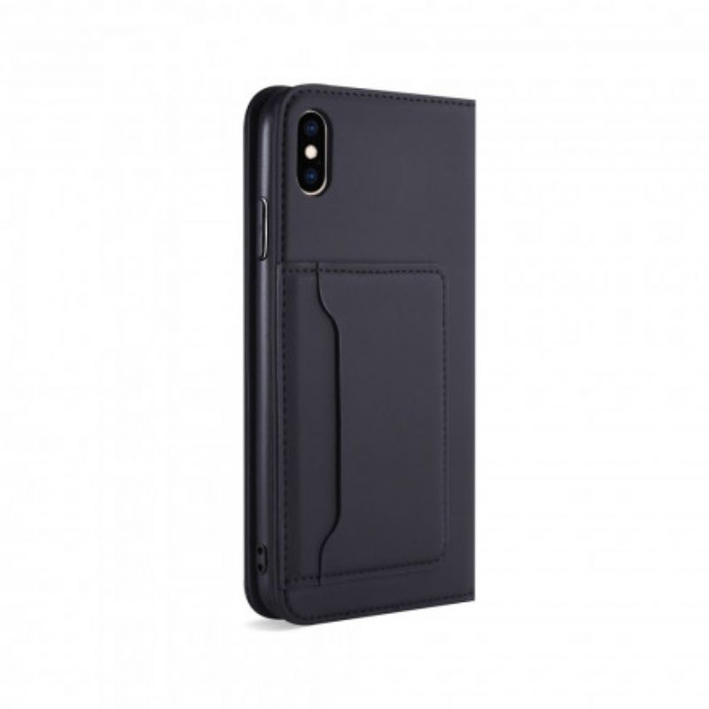 Cover iPhone XS Max Flip Cover Støttekortholder