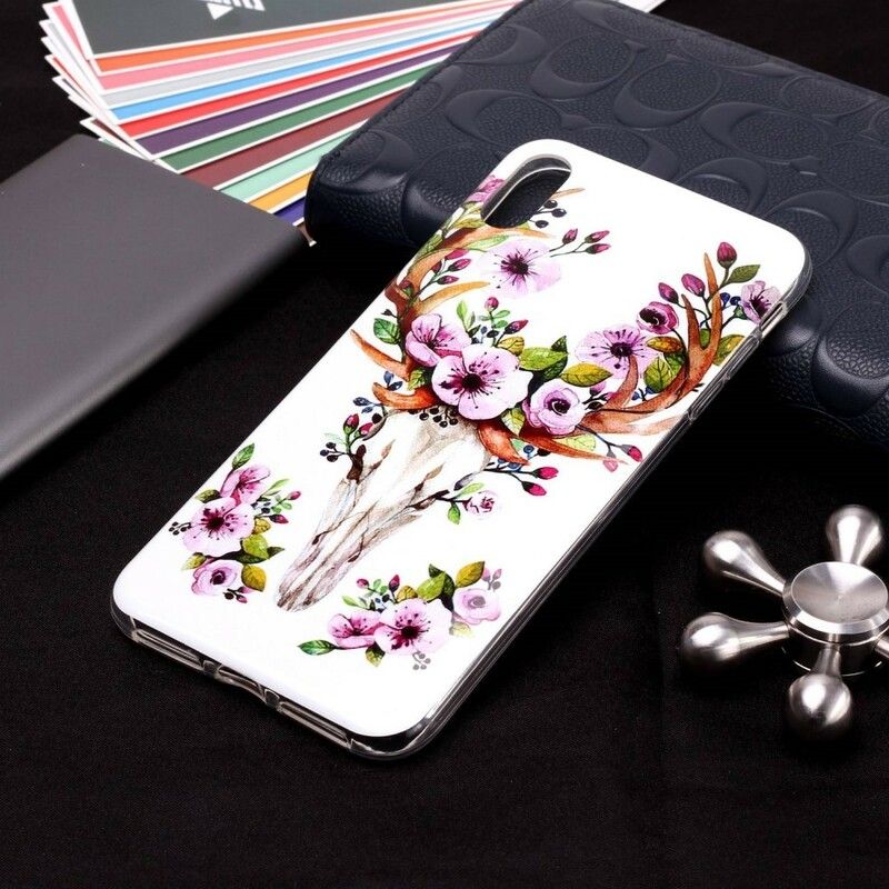 Cover iPhone XS Max Fluorescerende Blomsterelg