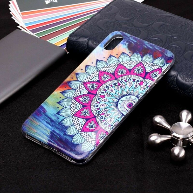 Cover iPhone XS Max Fluorescerende Farverig Mandala