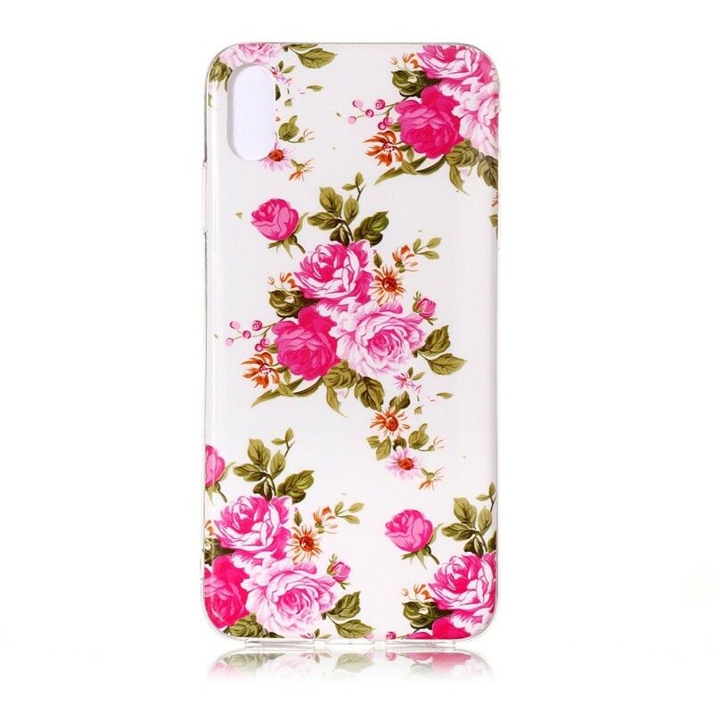 Cover iPhone XS Max Fluorescerende Frihedsblomster