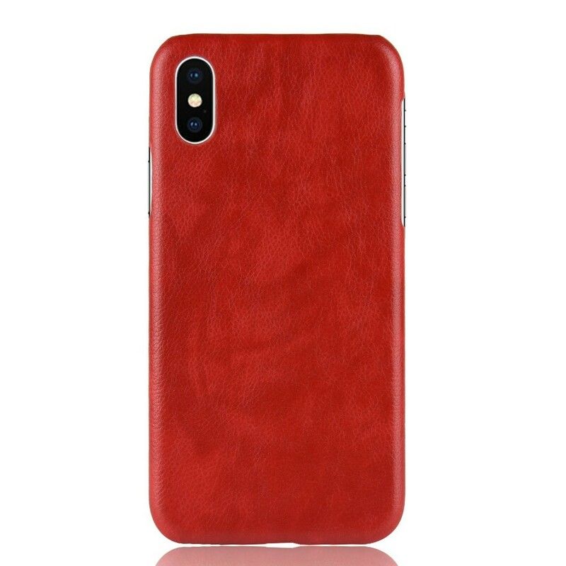 Cover iPhone XS Max Lichi-lædereffekt