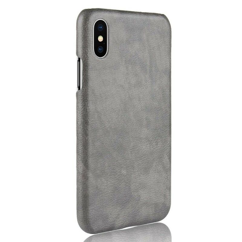 Cover iPhone XS Max Lichi-lædereffekt