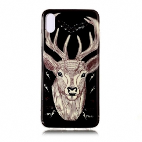 Cover iPhone XS Max Majestic Fluorescerende Hjort